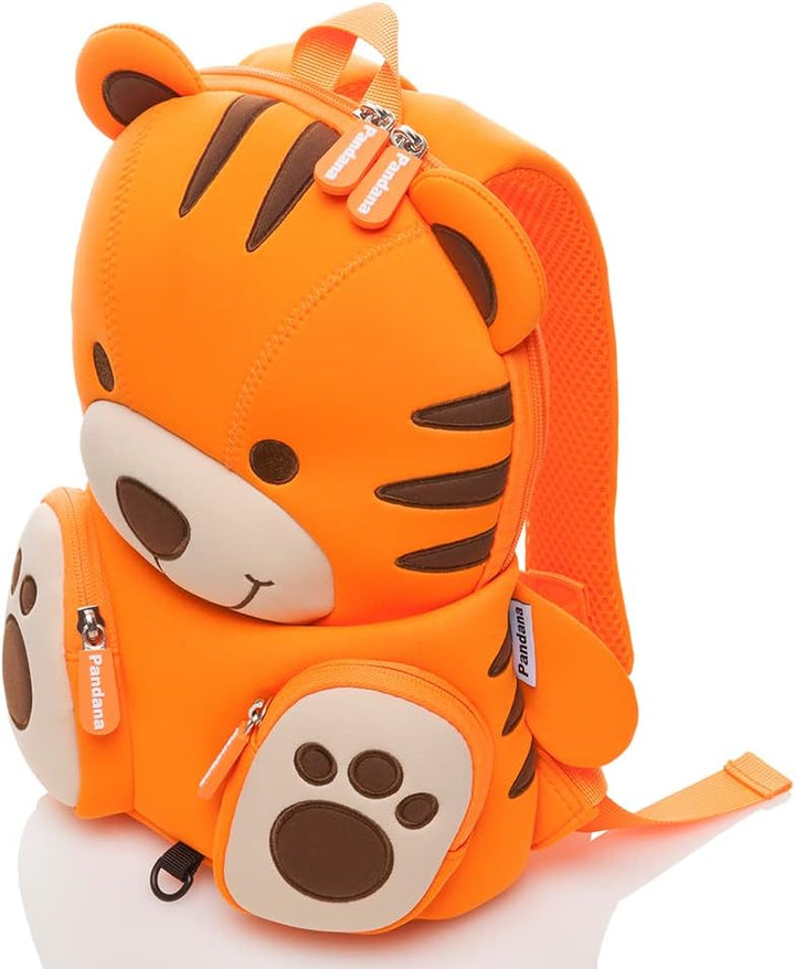 Pandana Kleiner Kinderrucksack Tommy Tiger mit Brustgurt für Jungen und Mädchen von 2-5 Jahren, Kind