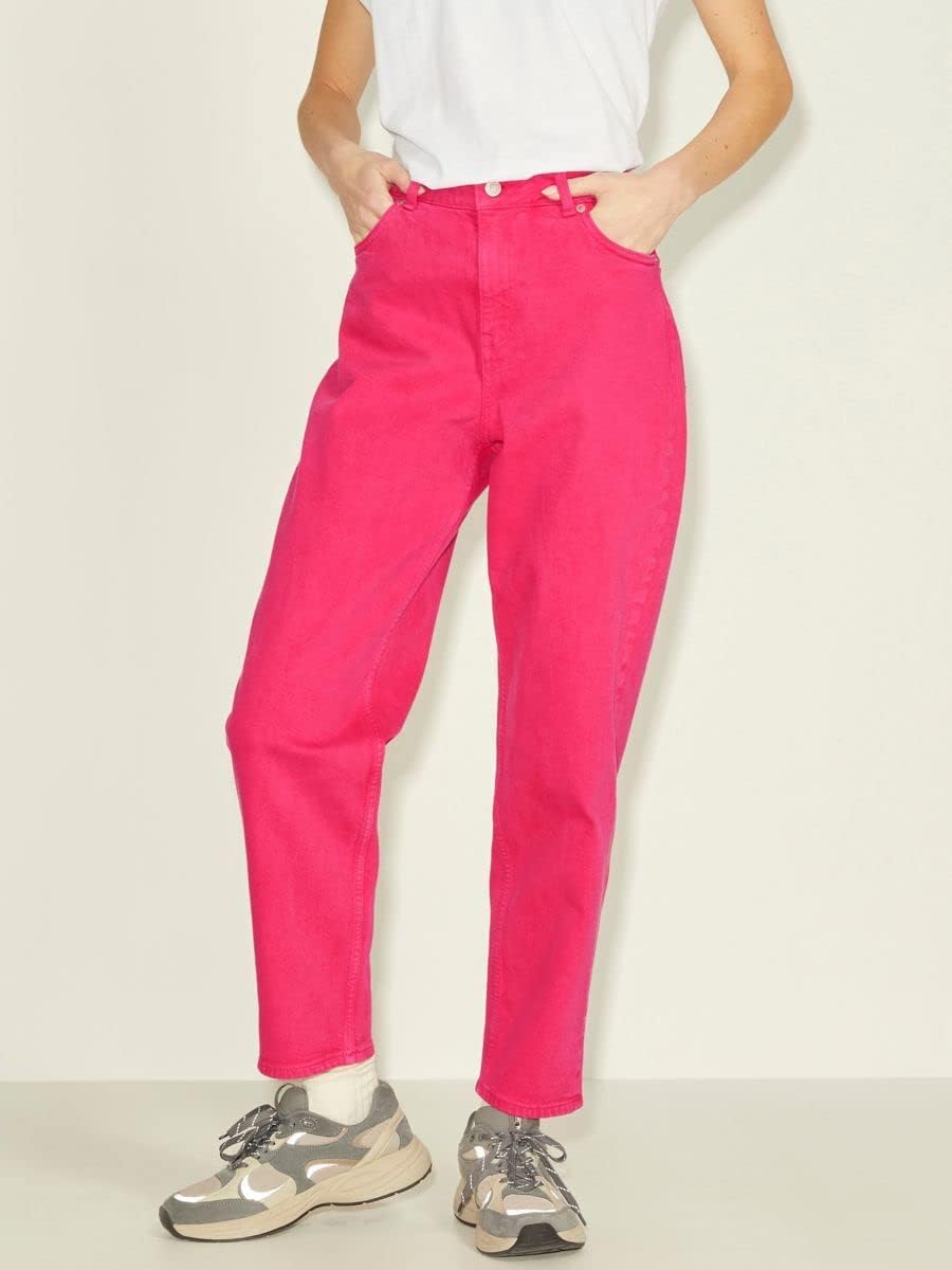 JACK &amp; JONES Damen Jjxx Jxlisbon Mom Hw AKM Noos Jeans 25W / 30L Bright Rose, 25W / 30L Bright Rose