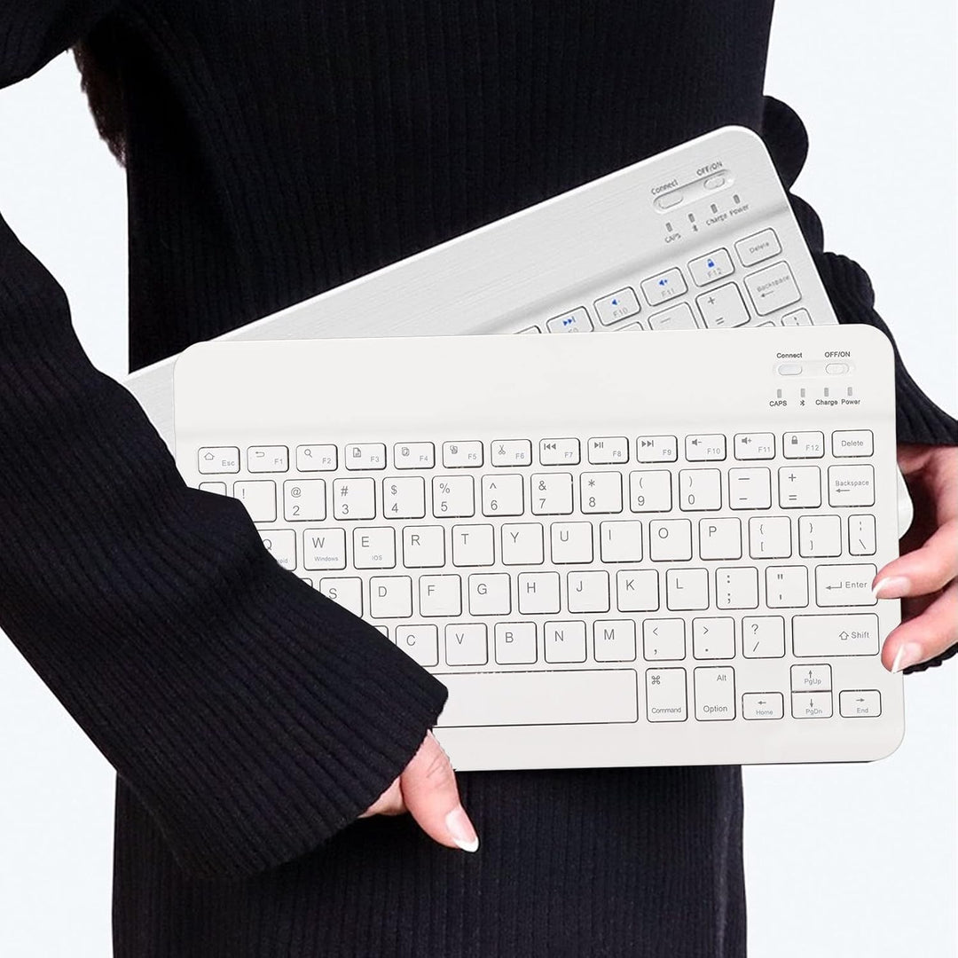 Bluetooth-Tastatur-Maus-Kombination, Ultradünnes, Leises, Kompaktes, Schlankes, Kabelloses Tastatur-