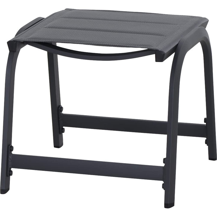 Siena Garden Tesoro Hocker, Padded Alu matt-anthrazit, Ranotex®-Gewebe royal-Grey
