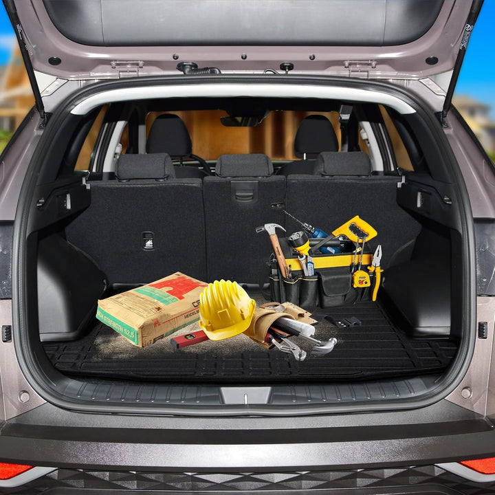 SCOUTT Kofferraumwanne passend für Seat Ibiza Schrägheck ab 2017, 3D TPE Allwetter mit hohem Rand Ge