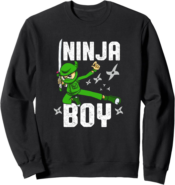 Ninja Junge sarkastisch lustig cool Kämpfer Kleidung Kinder Sweatshirt