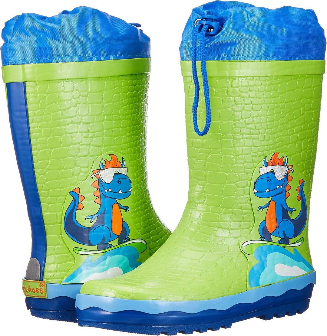 Playshoes Unisex Kinder Gummistiefel Zugband Regenstiefel
