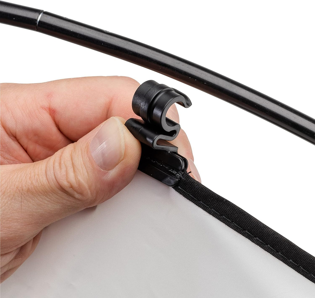 Manfrotto HaloCompact Plus Diffusor 98 cm 2-Stop Rundreflektor - RapidExoframe™ Technologie - Zusamm