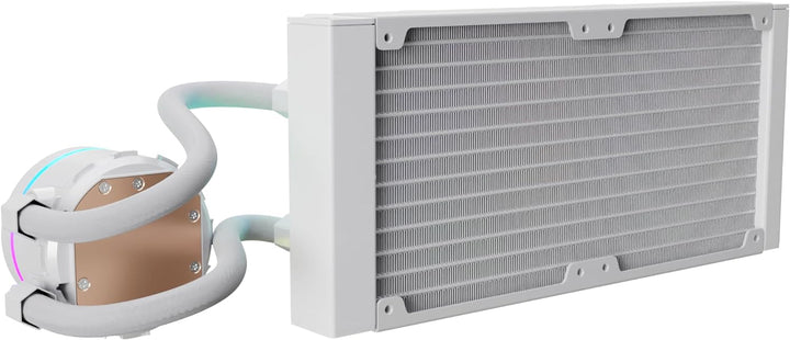 Nfortec - ATRIA X Liquid CPU Cooling ARGB 240mm, Infinity Mirror 360 Grad drehbar, 2x 120mm PWM ARGB