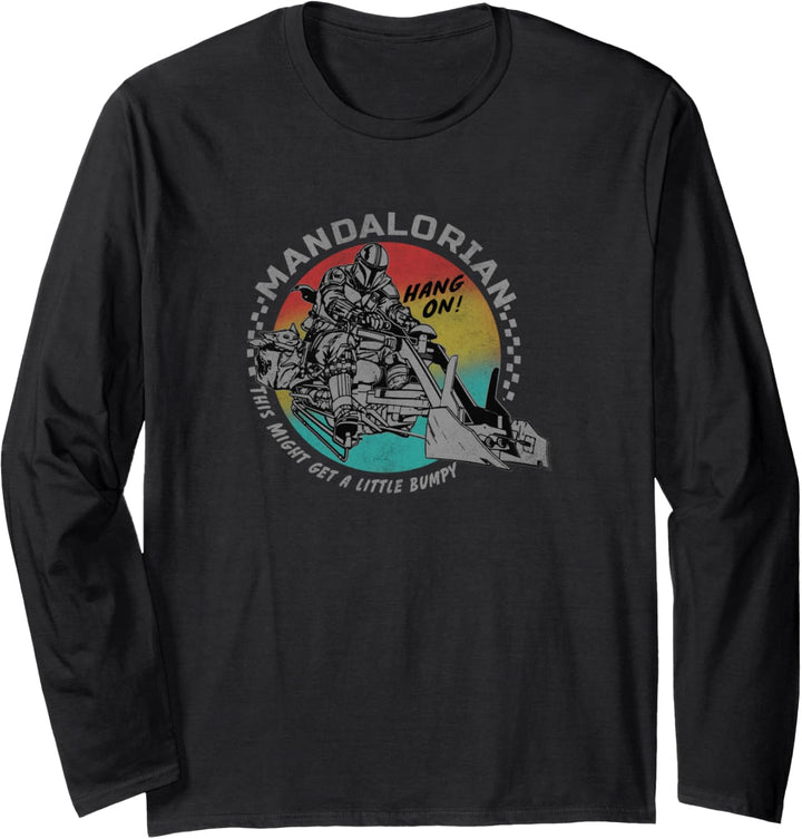 Star Wars: The Mandalorian & Child Landspeeder Hang On Langarmshirt