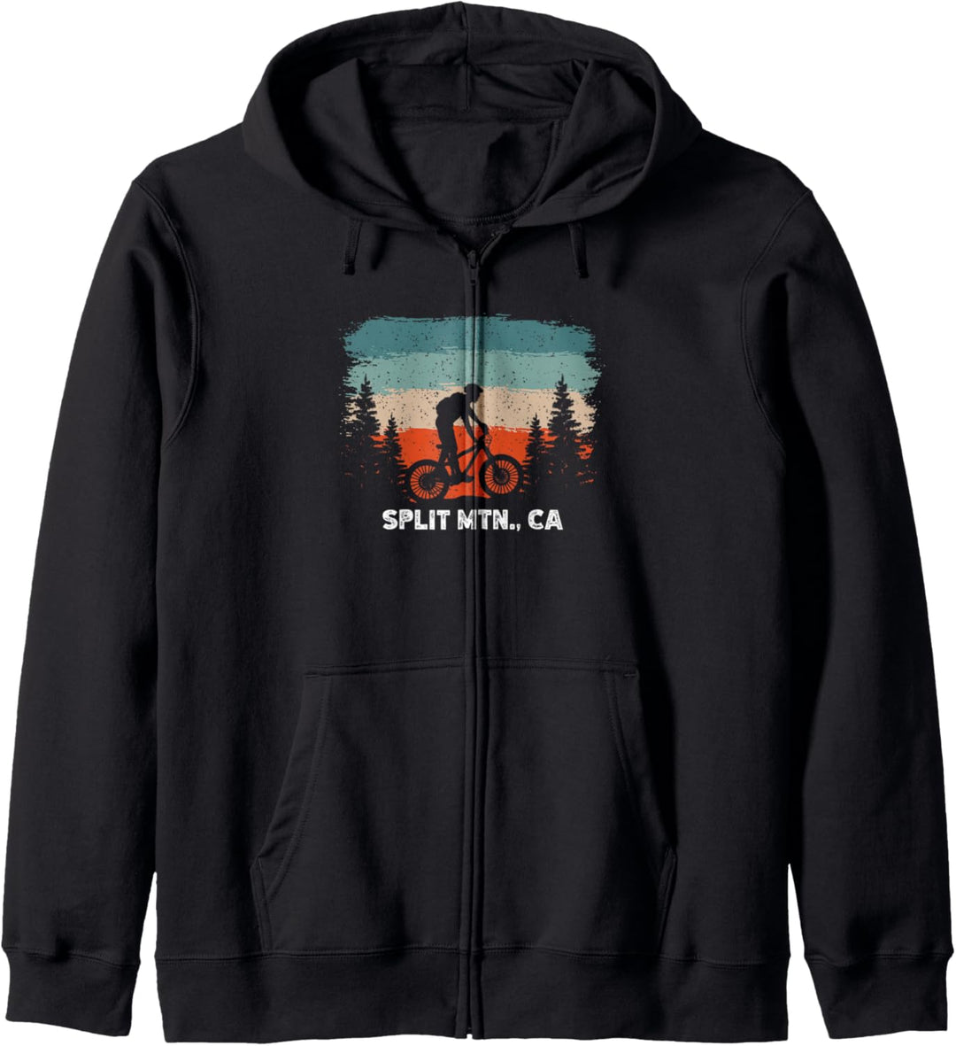 Mountainbike Retro Sunset Vintage Split MTN., CA Kapuzenjacke