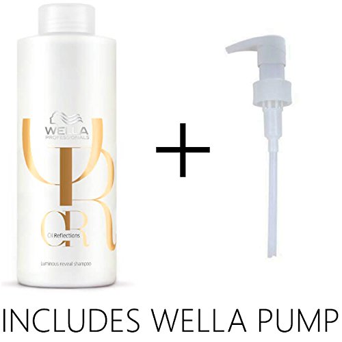 Wella Professionals leuchtendes Oil Reflections Shampoo (250 ml) & Salonpumpe
