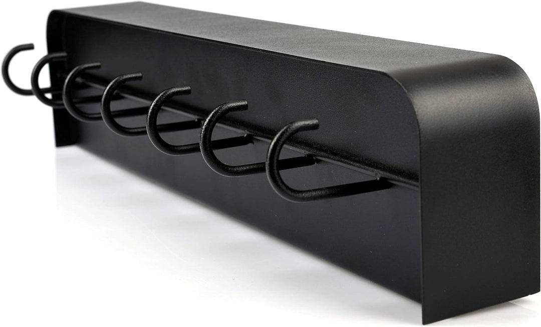 CALUTEA Modernes Gewürzregal Küche // Metall // Schwarz // Designer Gewürzregal für die Wand