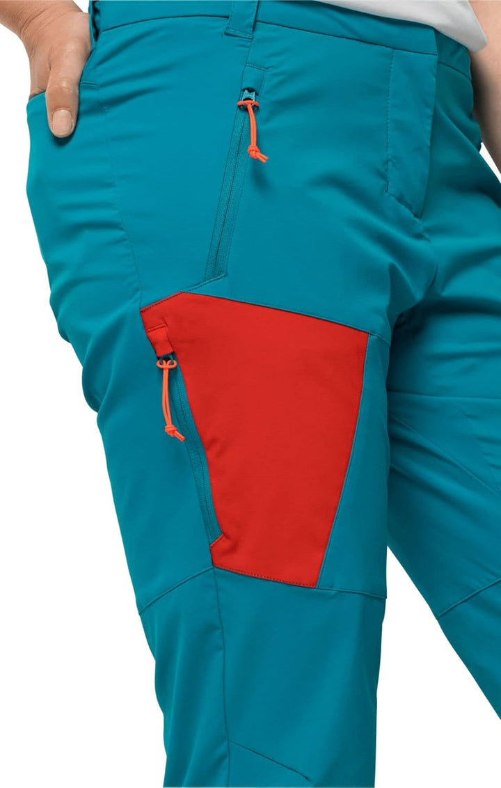 Jack Wolfskin Damen Wanderhose Glastal 34 Tile Blue, 34 Tile Blue