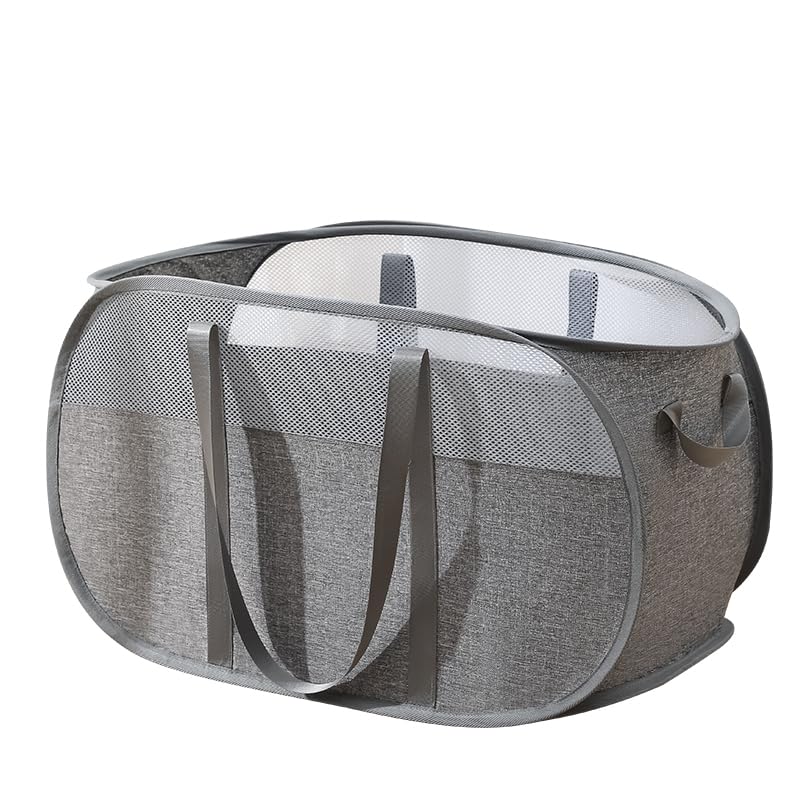Pop Up Wäschekorb Faltbar Mit Griff - Wäschetonne Klappbar 75L - Aufbewahrungskorb Für Kinderzimmer,