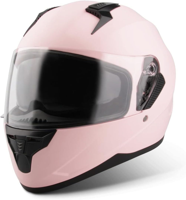 VINZ Kennet Integralhelm mit Sonnenblende | Motorrad Helm Vollvisierhelm Mopedhelm | Motorradhelm Fu
