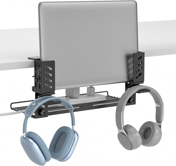 KDD Vertikaler Laptop Ständer - Schreibtischseiten Laptop Halterung mit Kabelmanagement & Headset Ha