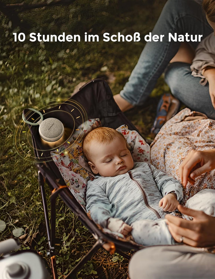 Momcozy WN06 Tragbare White Noise Machine Baby mit Nachtlicht – Weisses Rauschen Gerät für Neugebore