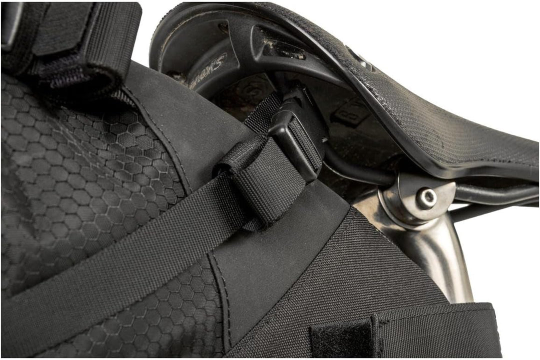 AGU Seat-Pack Satteltasche Fahrrad, 10L Fahrradtasche Sattel für Bikepacking, Wasserabweisend, Refle