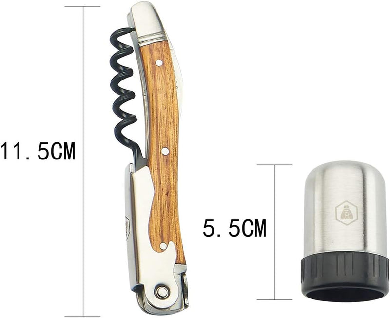 LAGUIOLE - Komplettes Picknick-Set - 18-teilig - Messer - Gabeln - Korkenzieher - Kiefernholzgriffe
