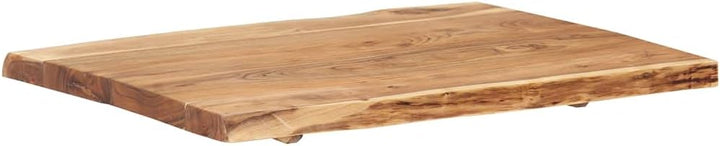 vidaXL Massivholz Tischplatte Baumkante Massivholzplatte Akazie 80x(50-60) x3,8cm 80 x 60 x 3.8 cm,