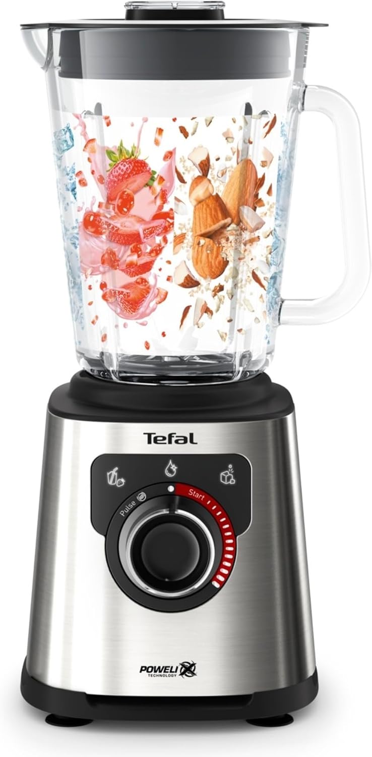 Tefal Perfectmix BL871D 1,5 L Mélangeur de Table 1200 W Acier inoxydable, Gris