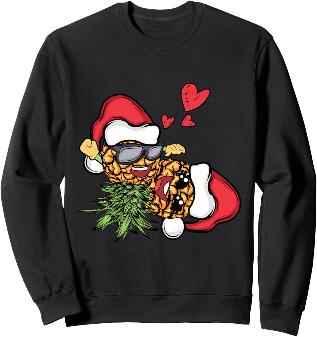 Swingers Pärchen, Ananas, schwingend, Weihnachten Sweatshirt