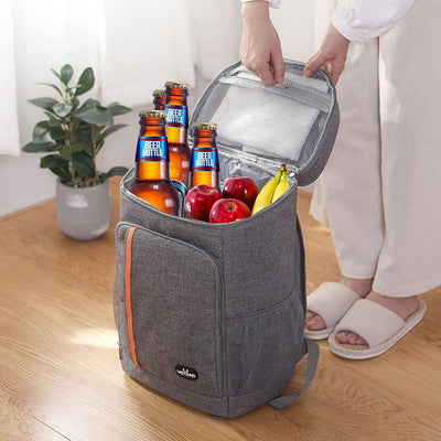 QINGLOU 25L Kühlrucksack Thermo Rucksack Picknickrucksack Kühltasche Gross Isoliert Cooler Bag Männe