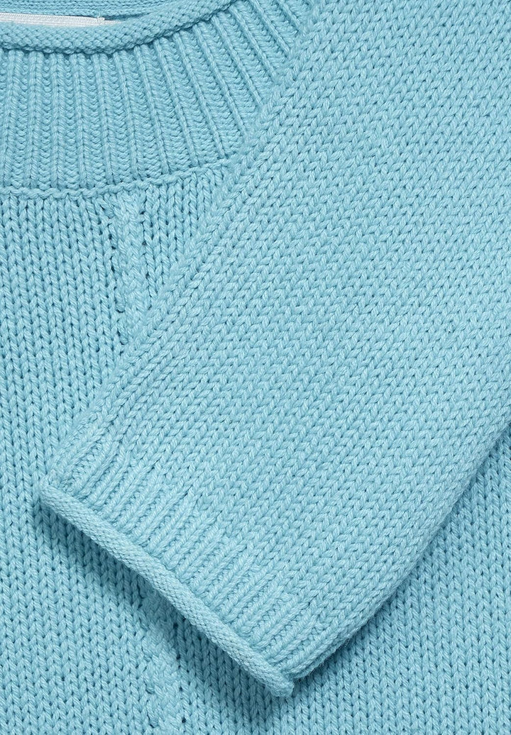 Damen Pullover, Sporty Sky Blue