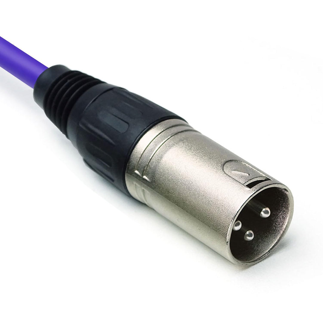 keepdrum mc001xx-6m-pu Mikrofonkabel 3-polig XLR 6m Lila Lila 6m, Lila 6m