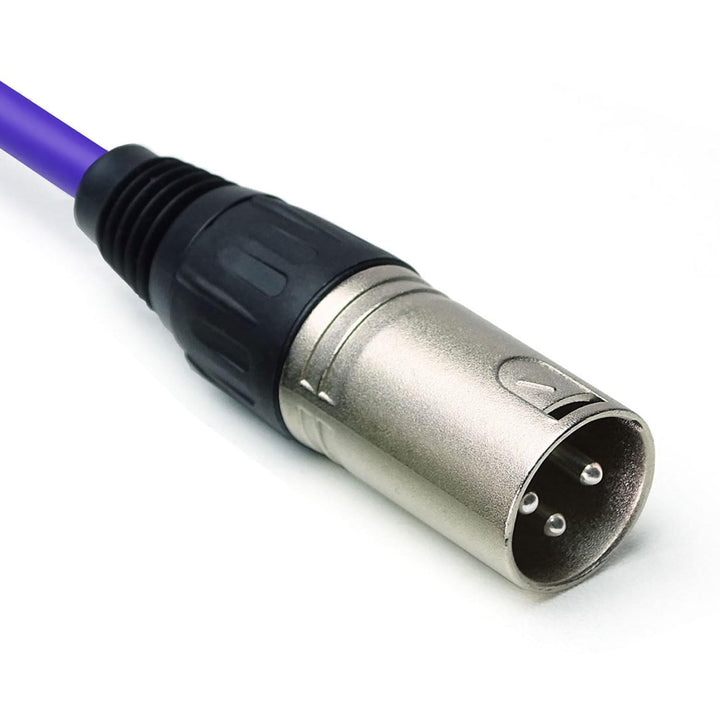 keepdrum mc001xx-6m-pu Mikrofonkabel 3-polig XLR 6m Lila Lila 6m, Lila 6m
