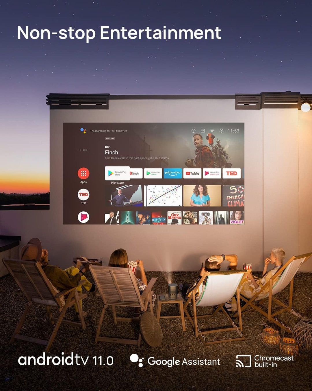 XGIMI MoGo 2 Pro Beamer, 1080P Full HD Beamer mit WiFi und Bluetooth, 4K Unterstützt, Heimkino Beame