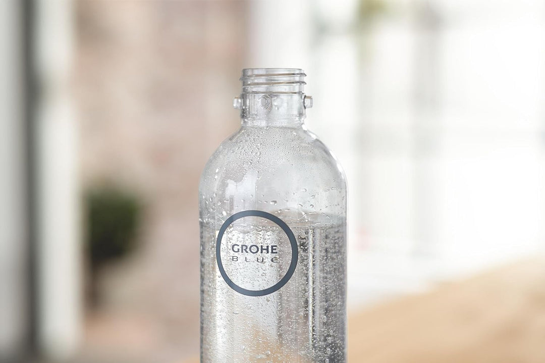GROHE Blue Fizz, Wasserflasche (Fassungsvermögen: 850ml, nicht spülmaschinenfest, Bajonettverschluss