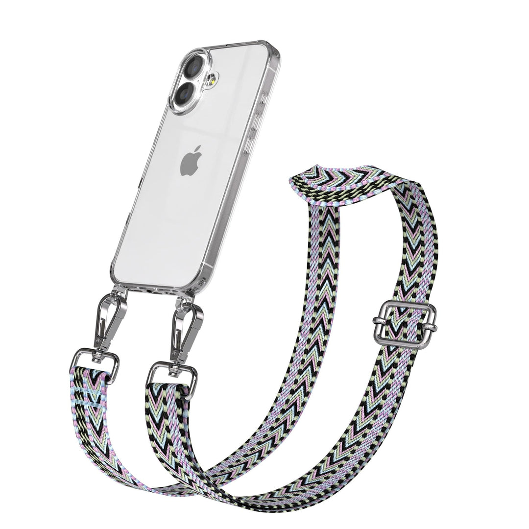 EAZY CASE Handykette - Verstellbares Taschenband kompatibel mit iPhone 17, Schulterriemen, Handykord