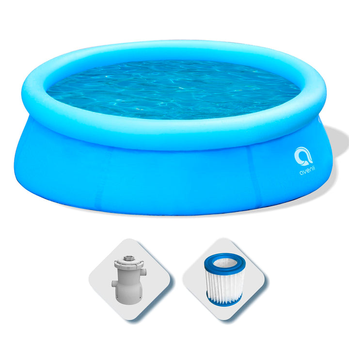 AVENLI Marin Blue Prompt Set, freistehender Pool, Blau