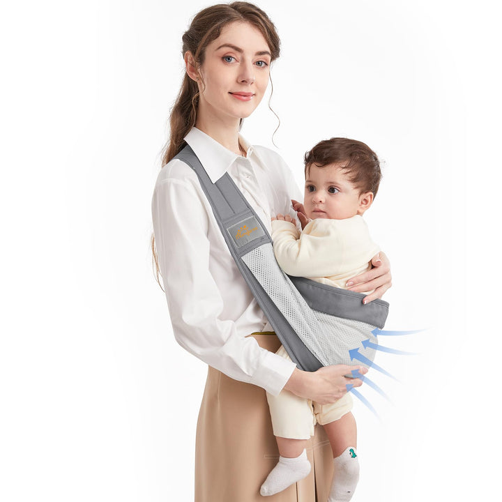 Tragetuch Baby, Mumgaroo Babytrage Neugeborene ab Geburt, On the Go Multifunktionale, für Babys von