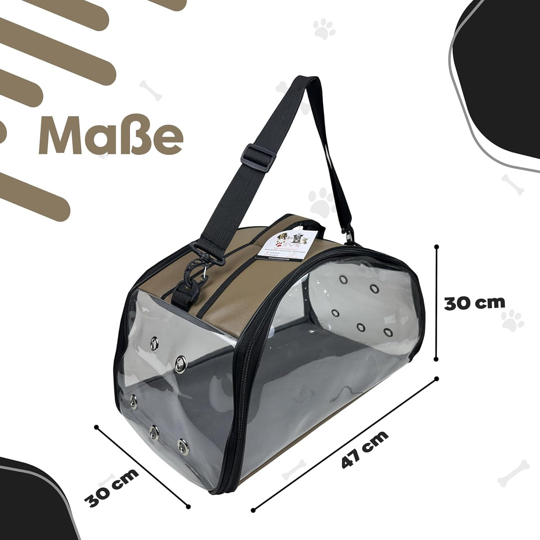 EVE Textile Hunde Tragetasche | Katzen Tragetasche | Hundetasche | Katzentasche | Hunde Umhängetasch