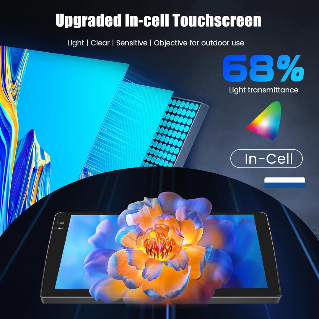 Hikity 4+128G Android 15 Autoradio für Suzuki SX4 2006-2013 FIAT Sedici 2005-2014, 9" Bildschirmradi