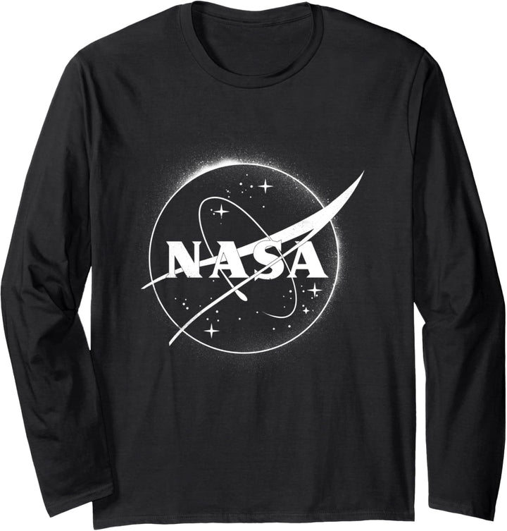 NASA Stencil Logo Poster Langarmshirt