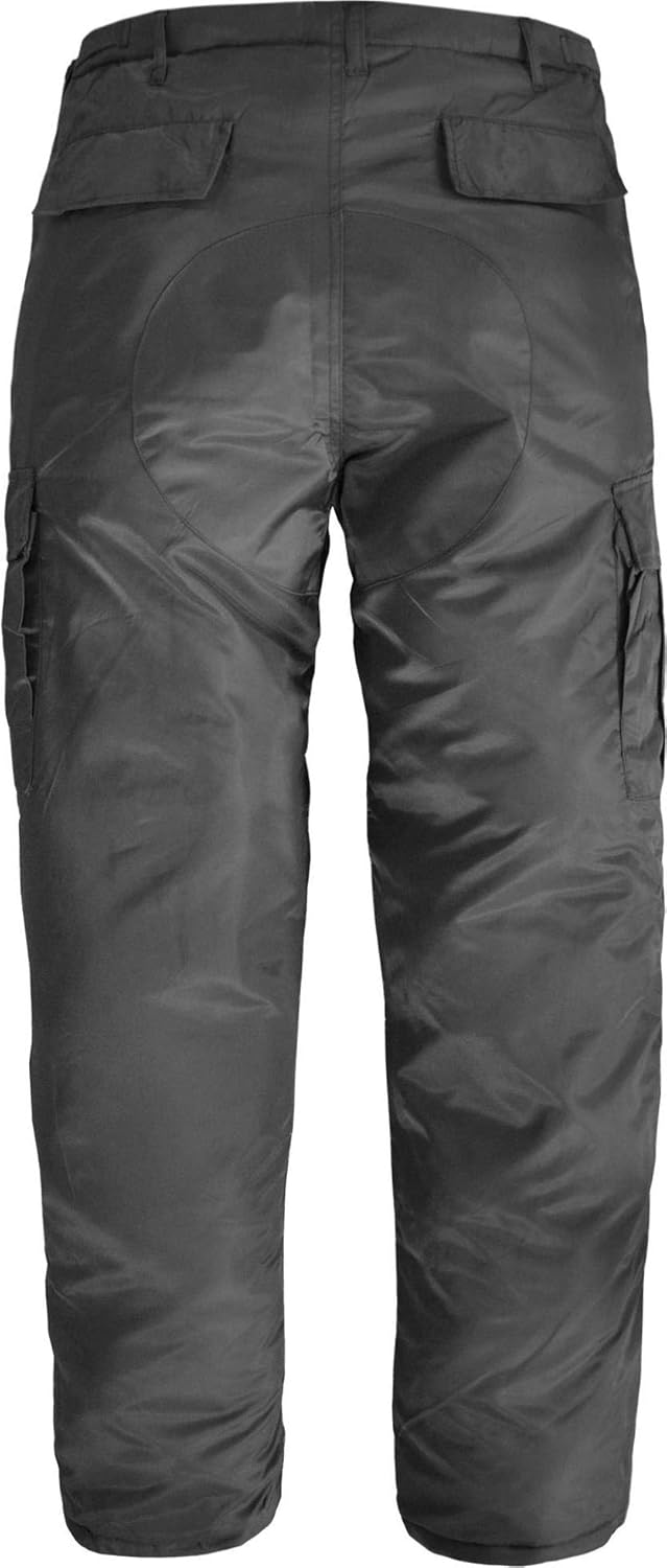 normani Winter Thermohose gefütterte, stark Wasserabweisende Schneehose Grau 4XL, Grau 4XL