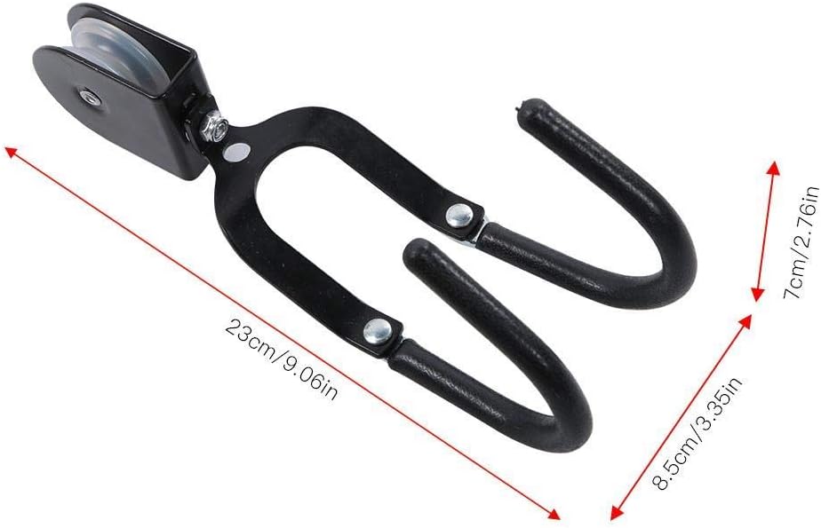 Alomejor Kayak Hoist Lift Hoist System für Kajaks Kanus und Fahrräder Schwarz Finish 125 Pfund Decke