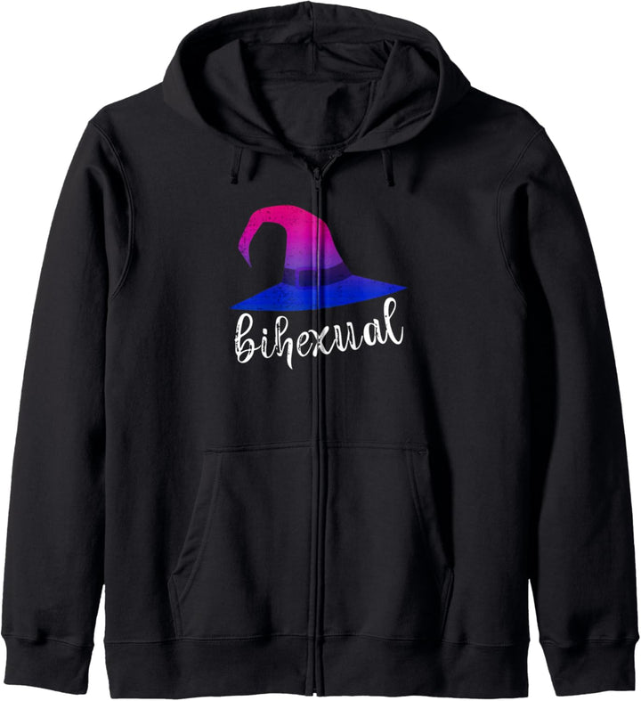 Bisexuelles Hexenspiel Bihexuell Bi Pride Farben Halloween Kapuzenjacke
