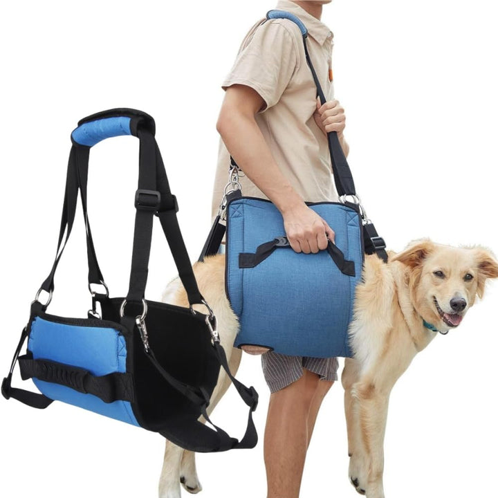 Hundetragegurt,Blau Notfallrucksack Unterstützung für Rehabilitation Hundelift Geschirr, Hundeträger