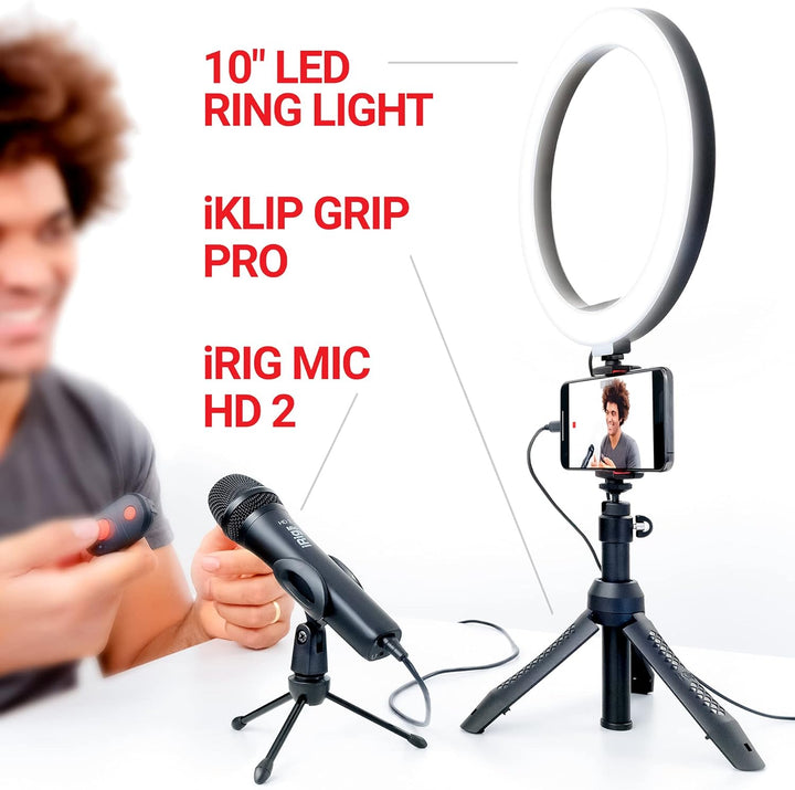 iRig Video Creator HD Bundle - professionelles Video & Streaming Kit für Smartphones (HD USB Handhel