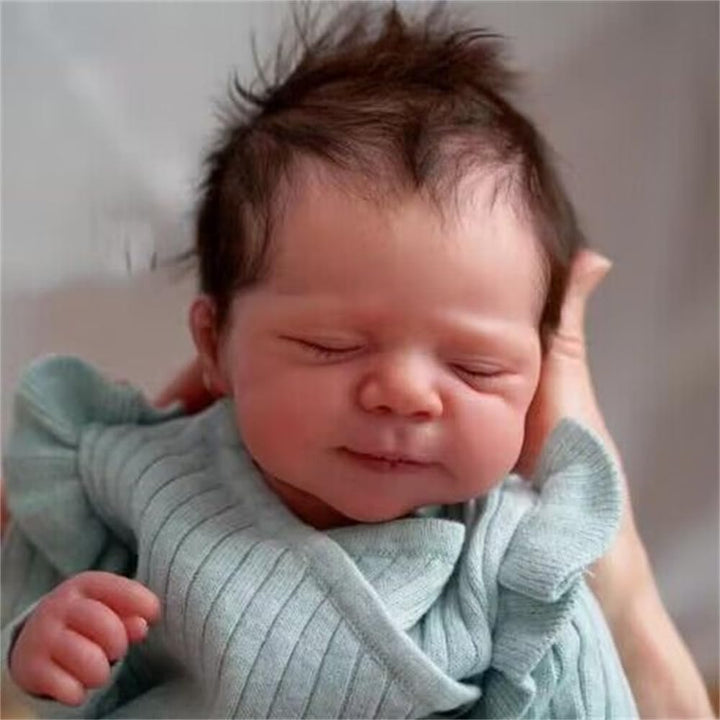 Zero pam Reborn Baby Vollsilikon Lebensecht-45CM/18 In Waschbare Reborn Baby Mädchen Baby Puppe Echt