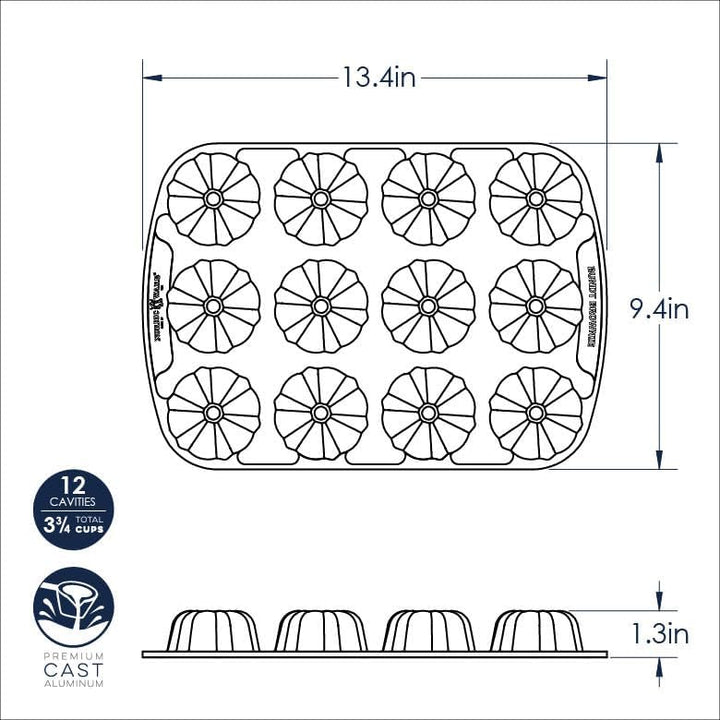 Nordicware 52824 Backform Gugelhupf-Muffins