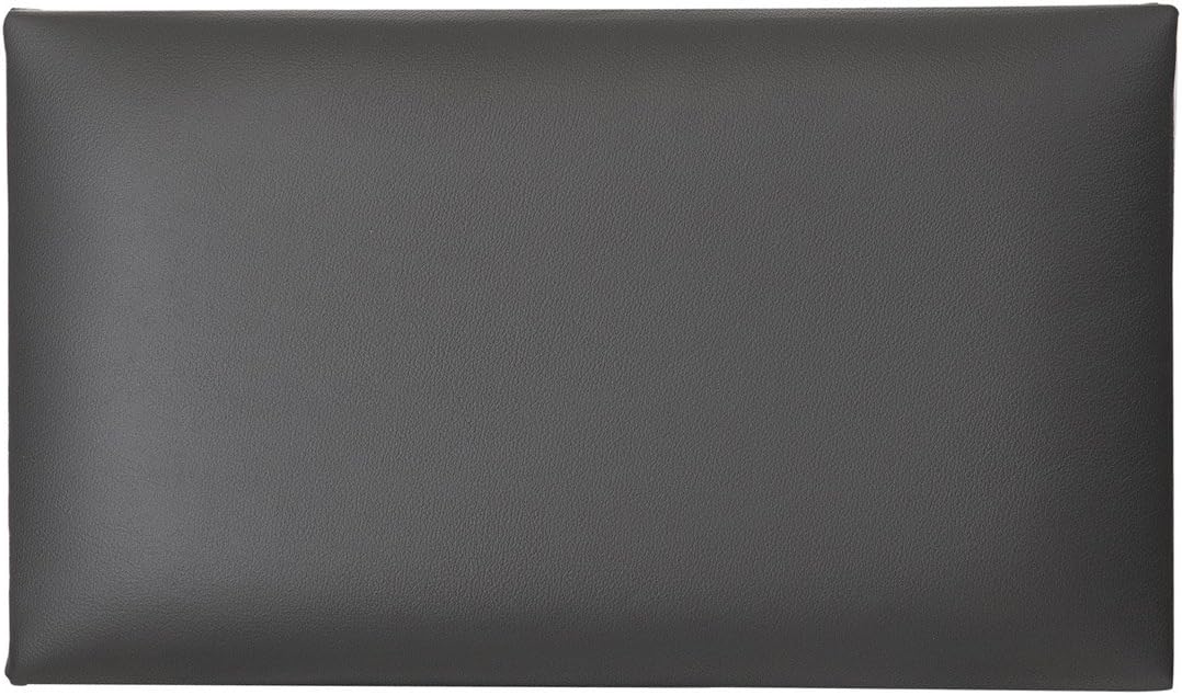 K&M 13840 Sitzpolster Schwarz - Leder-Polstersitz mit breiter Sitzfläche für K&M Keyboard- und Klavi