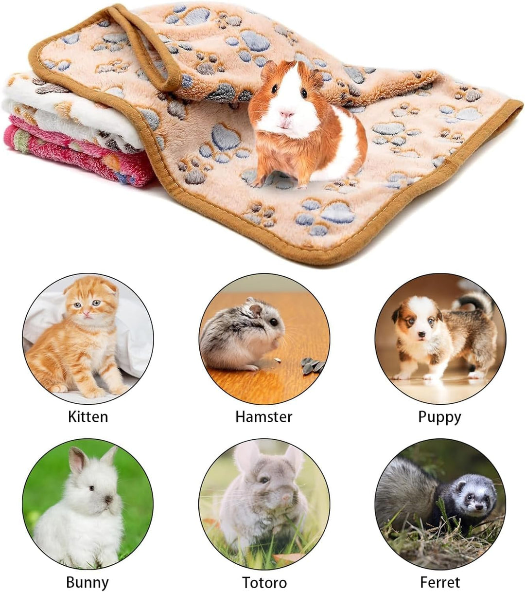 Norhogo 3 Stück Meerschweinchen Decken Wasserdicht Meerschweinchen Fleecedecken Klein Waschbar Saugf