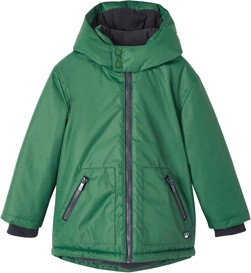 Vertbaudet Jungen Winterjacke mit Kapuze 86 Vert, 86 Vert