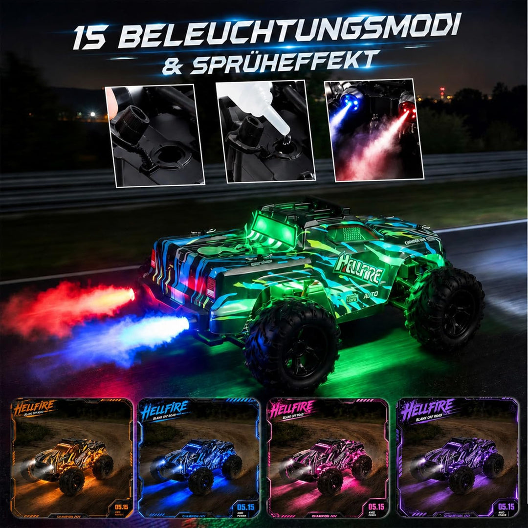 MOJINO Ferngesteuertes Auto ab 5 6 7 8 9 10 11 12Jahre Junge, Spielzeug ab 3-12 Jahre Junge 1:18 Rc