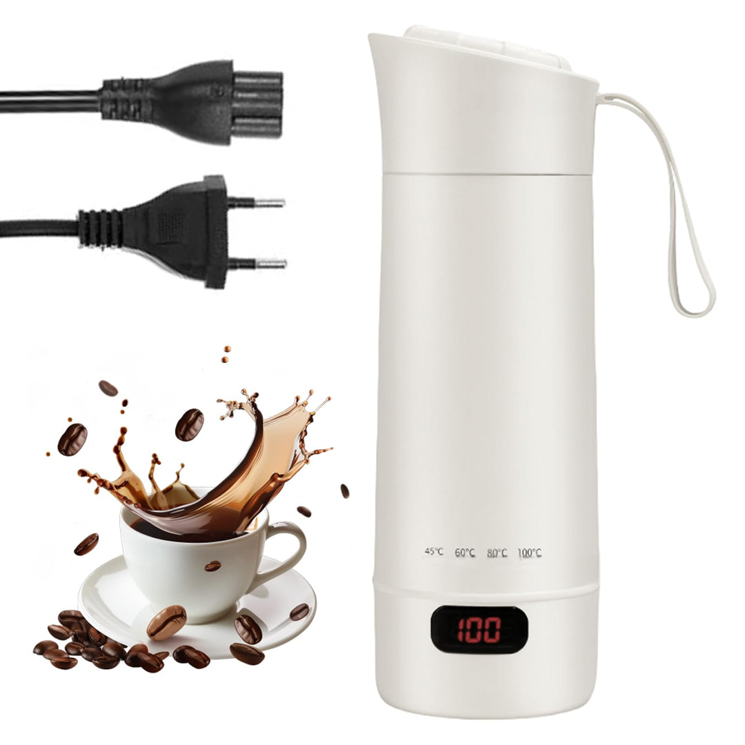 Kleiner Tragbarer Wasserkocher, 300W Reisewasserkocher, Reise Wasserkocher Klein, 400ML Mini Tragbar