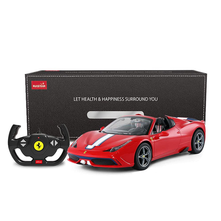 Rastar Ferrari ferngesteuertes Auto, 1 : 14 Ferrari 458, Special A, rotes Spielzeugauto – Cabrio, au