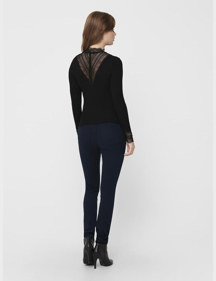 ONLY Damen Extra Lange Hemd Bluse Langarm Shirt Business Tunika aus Baumwolle Gestreift Uni ONLMATHI