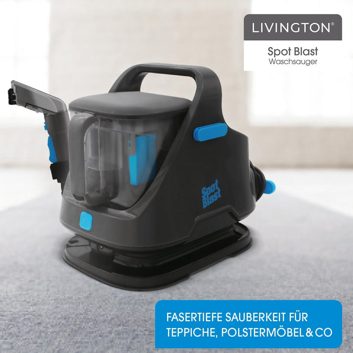 Livington SpotBlast - Waschsauger & Fleckenreiniger für Teppich, Sofa, Polster & Auto - leistungssta